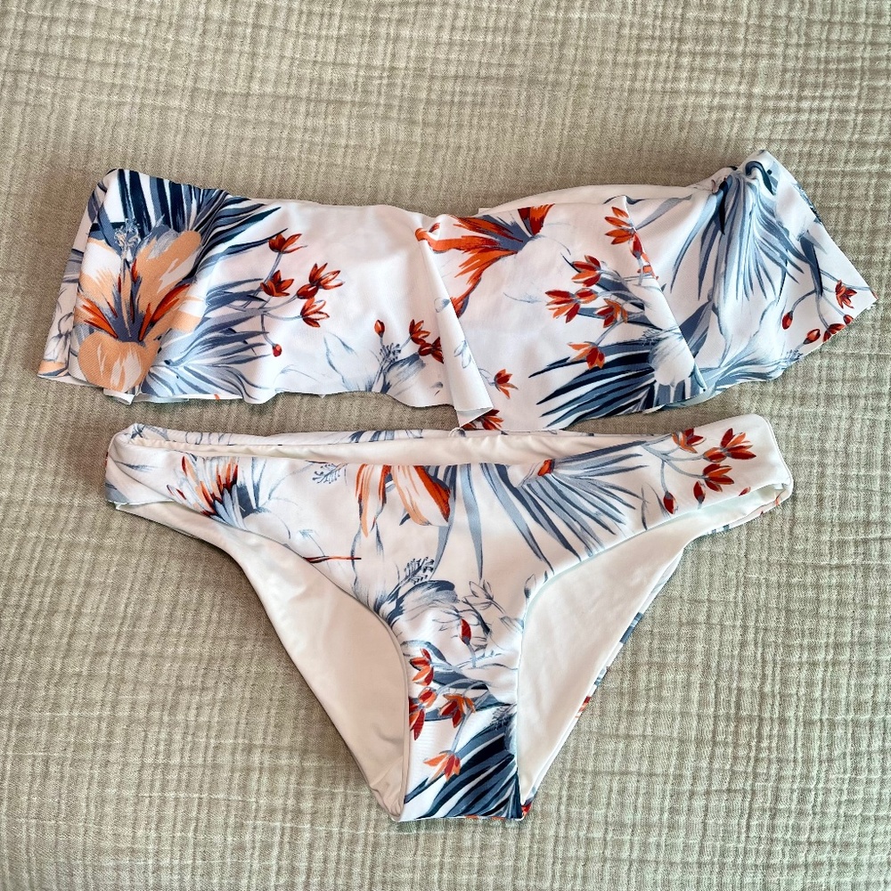 LSpace Brand New Floral Two Piece Bikini Set